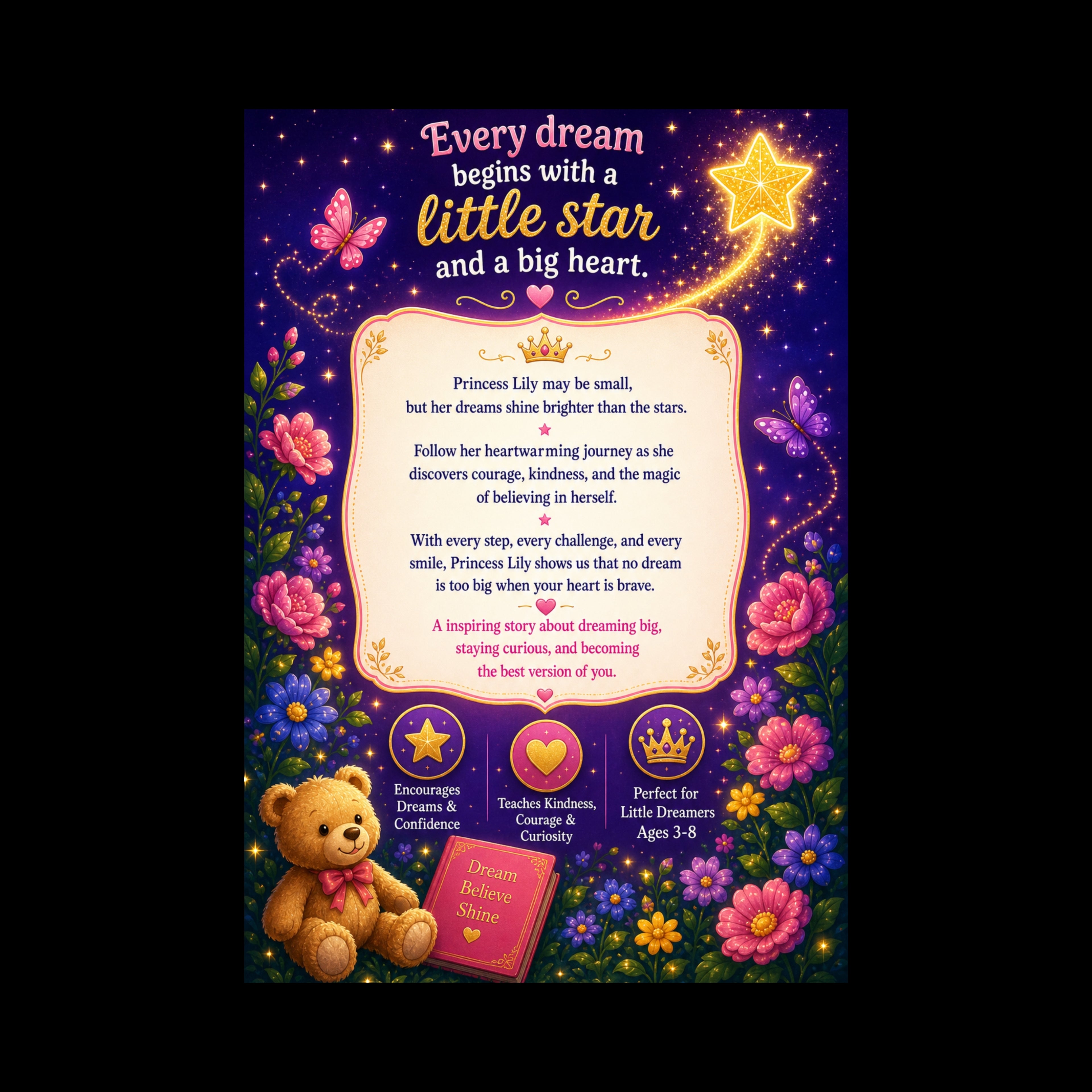 Little Star With The Big Dream - Princess Lily's Magical Journey