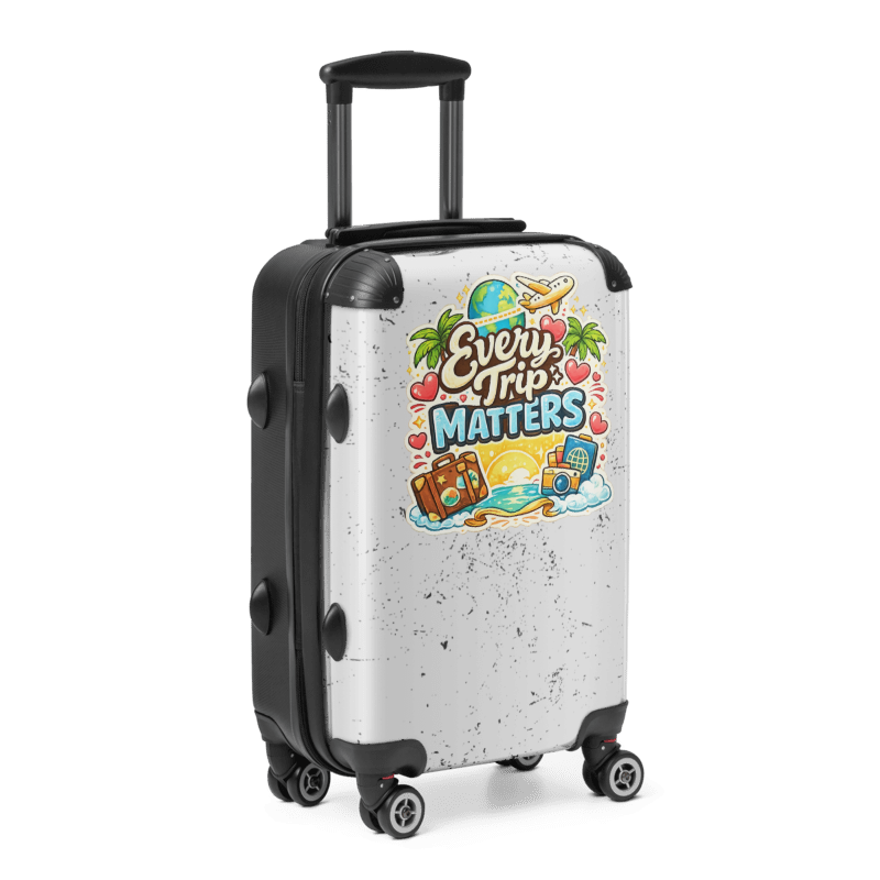 Every Trip Matters Hard-Shell Travel Suitcase for Men & Women | Lightweight Carry-On Luggage